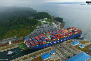 Container carrier transit through the Panama and Suez Canals is reducing